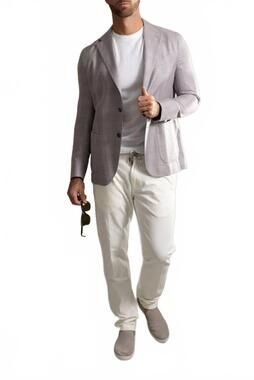 NEW ELEVENTY single breasted blazer in blueberry